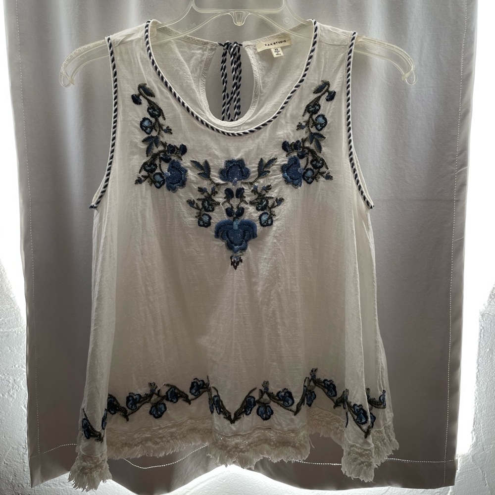 Summer Top with Embroidery
